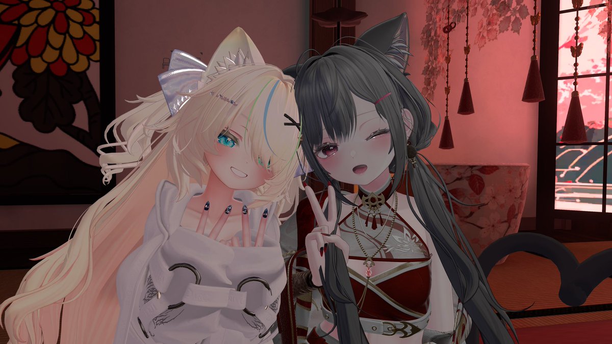 Pplc_Rcan's tweet image. #VRC天上の縁 
神さまがいるこの地に初めて行ってきた？迷い込んできた！めちゃくちゃ素敵なところだったなあ。みおさんとなのさんにお相手してもらいました！すごいいい気持ちになってしまった。次はバナー掲げて行ってみようかな。どんな風になるんだろうか。楽しみ！また会いに行けるといいなぁ。