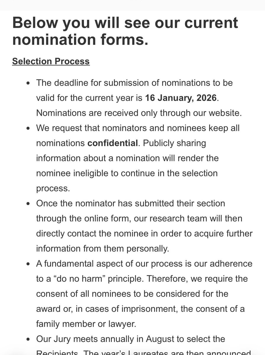 ANIABELLO_R's tweet image. Le tengo una mala noticia a Petro, Right Livelihood le pide a todos los nominadores y nominados al premio que mantengan la nominación en confidencia.

Publicar que fue nominado, lo hace inelegible para continuar con el proceso de selección.

Perdió el Nobel Alternativo 🤣