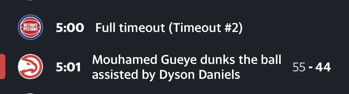 Too_Hardxx's tweet photo. @nba please update Dyson Daniel’s assist to 4 . He indeed got it at the time listed by u guys. https://t.co/OdMh7YB7LL