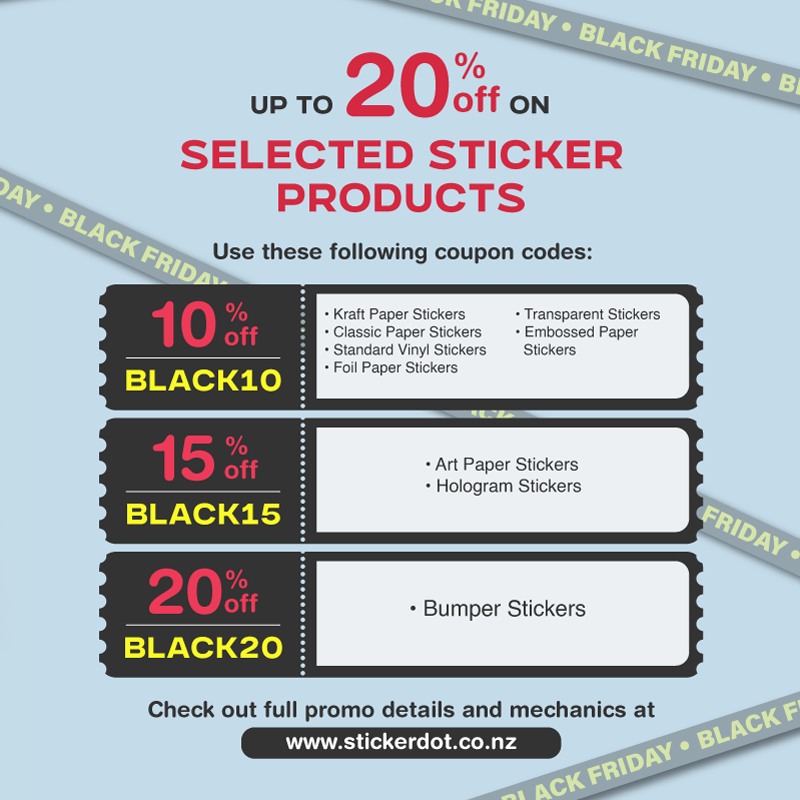 StickerDot's tweet image. #𝗕𝗹𝗮𝗰𝗸𝗙𝗿𝗶𝗱𝗮𝘆 #𝗦𝘁𝗶𝗰𝗸𝗲𝗿 𝗕𝗹𝗼𝘄𝗼𝘂𝘁!

Score 𝘂𝗽 𝘁𝗼 𝟮𝟬% 𝗢𝗙𝗙 on a wide selection of premium #stickerproducts!

Explore the full list of deals and mechanics here: tinyurl.com/muk9656j

#Promo runs from 𝗡𝗼𝘃 𝟭𝟳–𝟯𝟬, 𝟮𝟬𝟮𝟱, don&apos;t miss these deals!