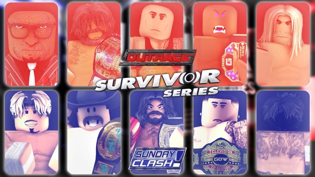 5 DAYS AWAY FROM SURVIVOR SERIES. WHO WILL STAND TALL? TEAM OUTRAGE 🔴 OR TEAM CLASH? 🔵
 THE WAR FOR BRAND SUPREMACY IS ALMOST HERE. 🔥💥🩸