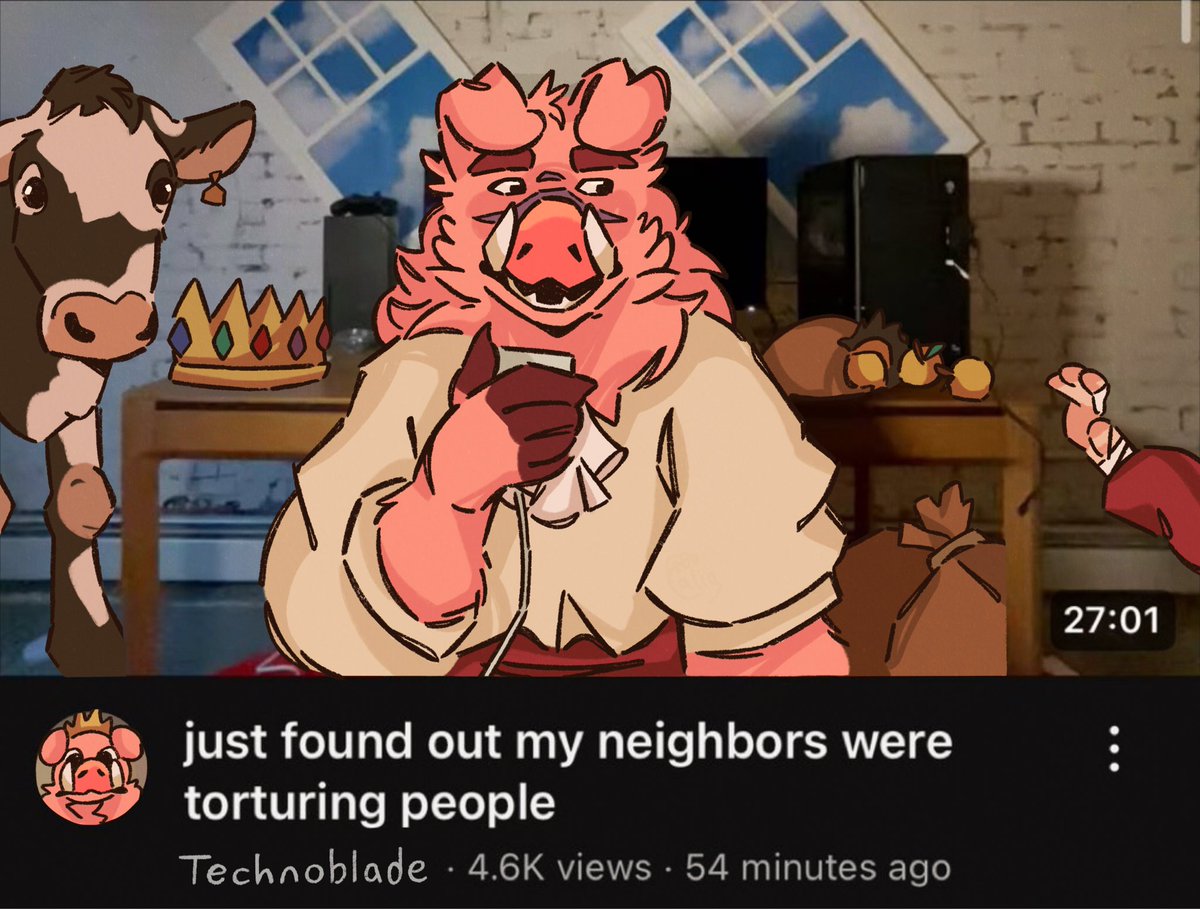 calciferiguess's tweet image. as one does. of course

#technobladefanart #dsmpfanart