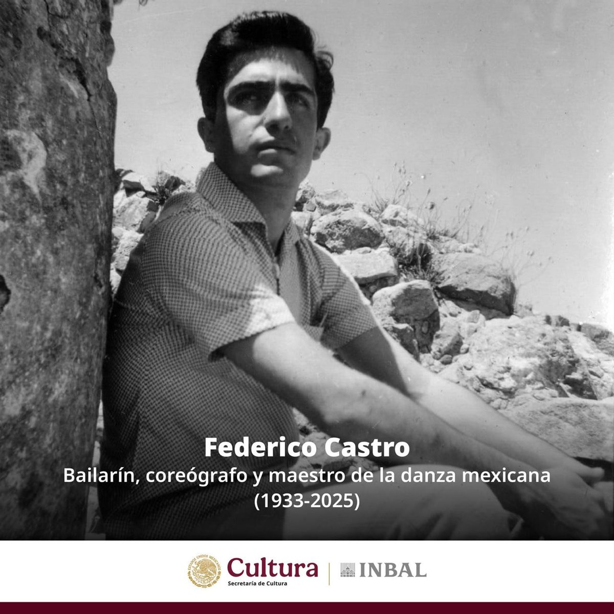 El Instituto Nacional de Bellas Artes y Literatura lamenta profundamente el fallecimiento del destacado bailarín, coreógrafo y maestro Federico Castro (1933-2025), uno de los pilares de la danza contemporánea mexicana. 

Con una trayectoria de más de seis décadas, fue pionero en