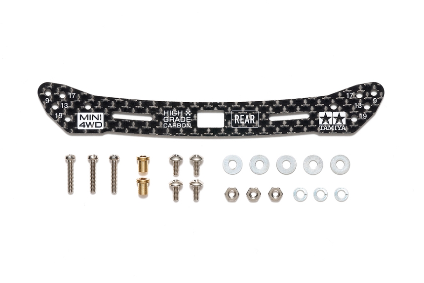 縞ページ タミヤ ミニ四駆グレードアップパーツ HG カーボンフロントワイド