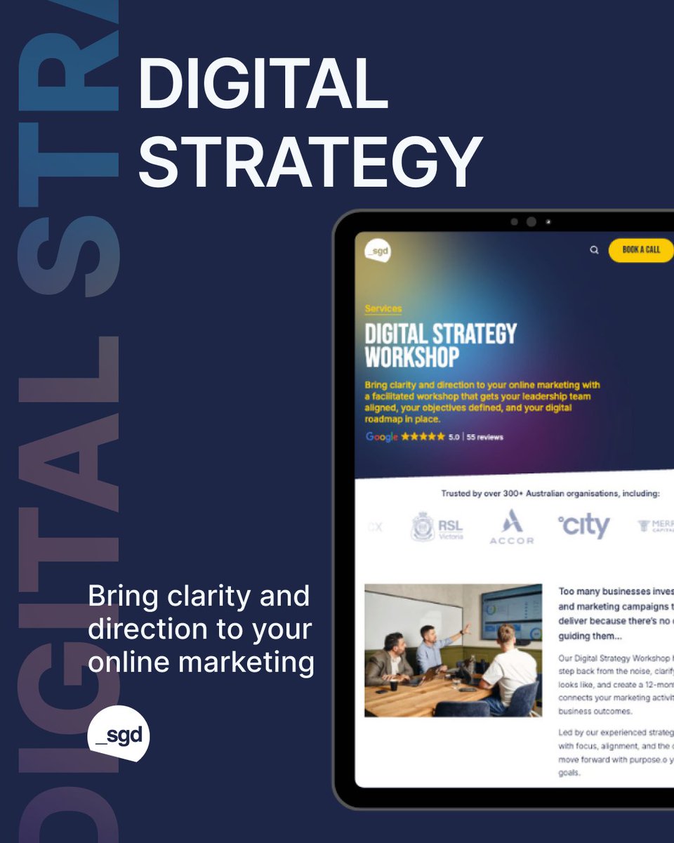SrslyGoodDesign's tweet image. Before you invest in a new site or campaign, make sure the strategy is right.

Our Digital Strategy Workshop gives you a clear 12 month roadmap backed by SEO, web and Google Ads experts. Learn more and book: sgd.com.au/digital-strate…

#DigitalStrategy #WebDesignMelbourne