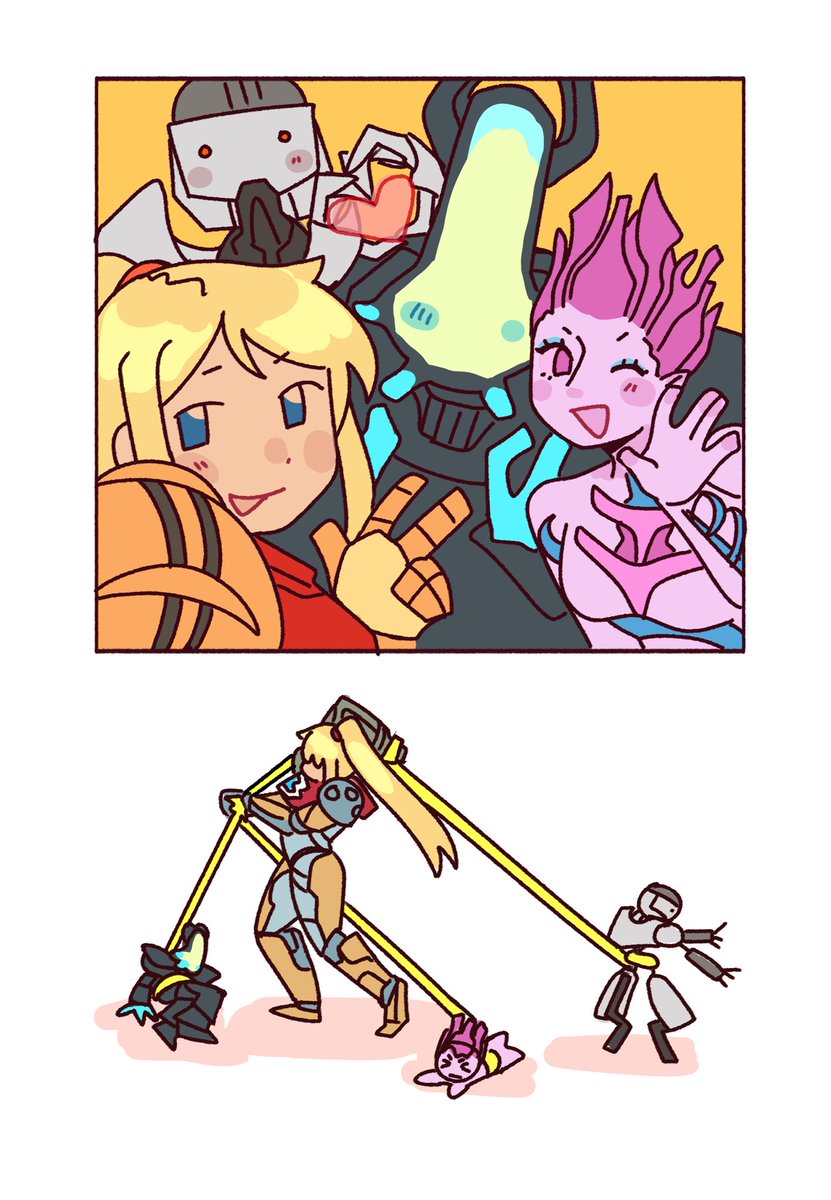 inkopolis's tweet image. [metroid] im replaying prime 3 and i love you grapple lasso