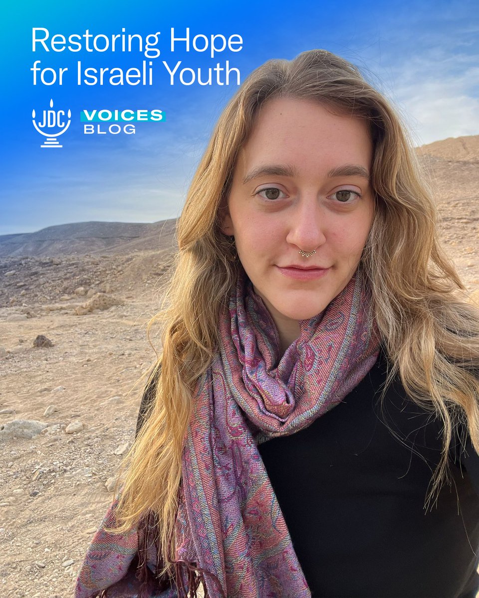 TheJDC's tweet photo. Mika Mazor answered the call Israel's youngest, helping them to feel safe and supported. 

Read her full reflection here: https://t.co/dEVsppiLa0 https://t.co/XbayM462OG