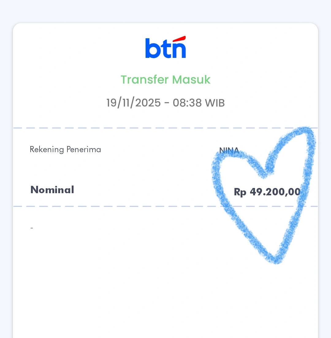 ninadankopi's tweet image. 💌 : #ConvertCryptoIDtesti

Terima kasih banyakk kak @ConvertCryptoID atas bantuan cv nya superr cepatt dan terpercayaa, udh ke #4 kali cv disinii, semogaa sehat dan sukses selaluu ya kakk 🙏✨️🤩🤗