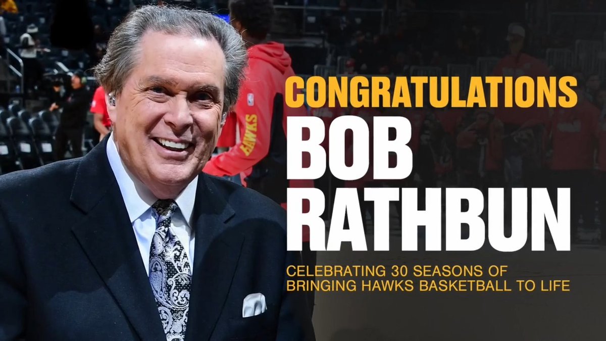 30 seasons of bringing Hawks Basketball to life 🙌👏 @BobRathbunTV