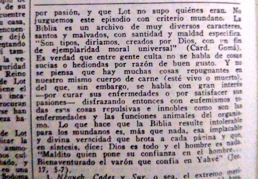 <a href="/_Melimelum_/">Melimelum</a> Borges en uno de sus primeros ensayos bromeaba que tenía que venir un religioso a explicar muy bien lo que Dios supo decir muy mal.

Antiguo testamento, versión de Mons. Juan Straubinger.