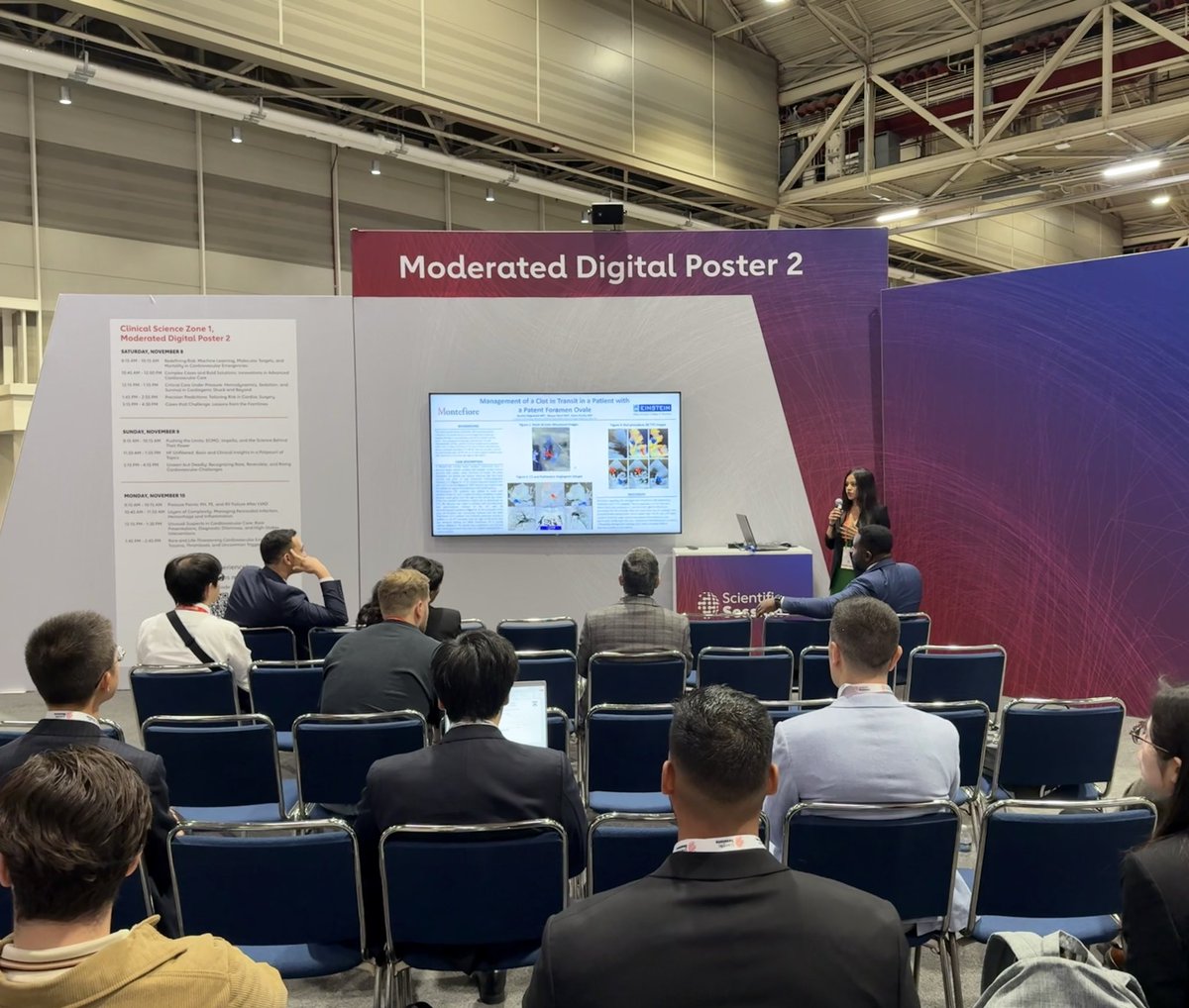 AmritaBalgobind's tweet photo. Very happy to share our case “Management of a Clot in Transit in a Patient with a PFO” at the recent #AHA25 meeting in New Orleans! 🫀

Here we highlight how mechanical thrombectomy served as a lifesaving management strategy in a patient with a CIT and very high stroke risk. https://t.co/U8ty7Gi12k