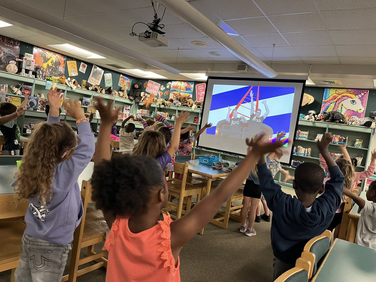Kindergarteners are celebrating MO-vember by reading books written by Mo Willems. This week’s story is The Pigeon Will Ride the Roller Coaster!