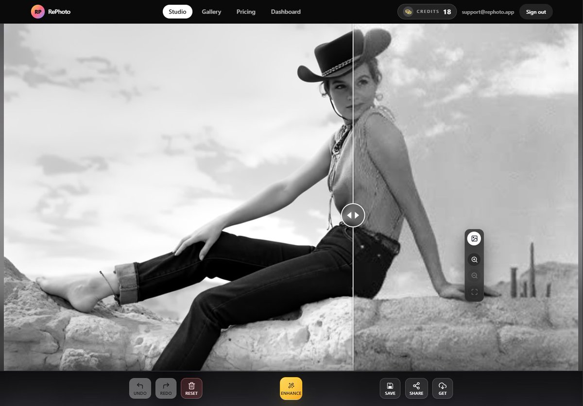 <a href="/HollywoodYeste1/">Hollywood Yesterday✨</a> Angie Dickinson on the set of Rio Bravo (1959) — effortless style and screen presence. If you’ve got classic photos like this, rephoto.app/studio can restore, enhance, or even reimagine them in seconds.