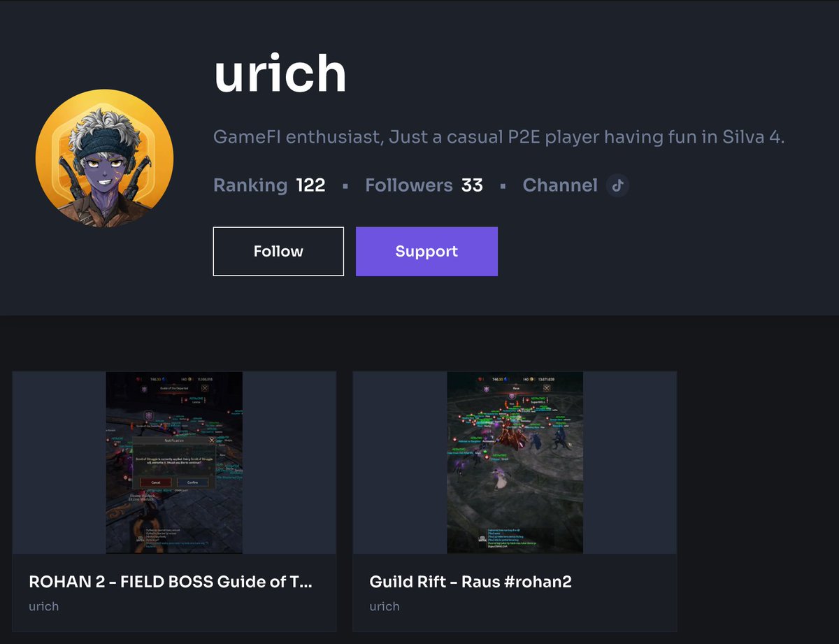 crosswave_xyz's tweet image. 🚨New creator alert on CROSS Wave! - urich

Level 82 ROHAN2 player sharing their own gameplay!

Go support the new creator!
- wave.crosstoken.io/en/creators/26…

#CROSSWave #ROHAN2 #CROSS