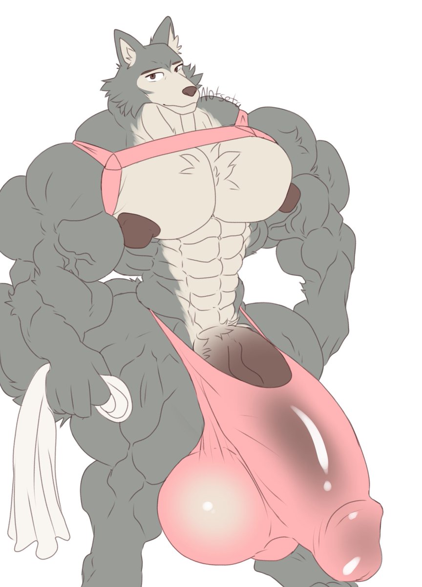 MrNotseta's tweet photo. Muscle Legosi~

#bara #furry #beastars https://t.co/N46IcyYLnl