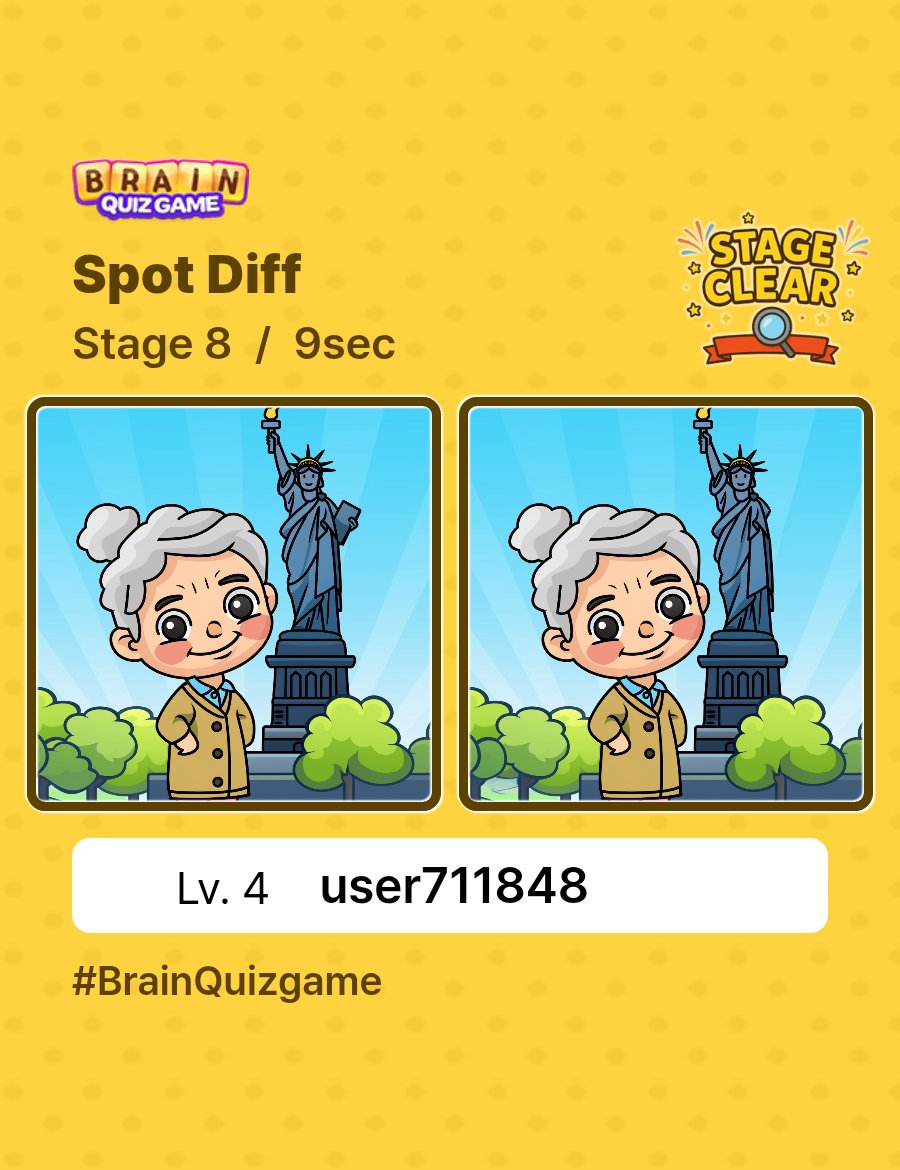 ztelnet2's tweet photo. BrainQuizGame
Find 3 Differences
Stage 8

#brainquizgame https://t.co/dj00o6W9OW