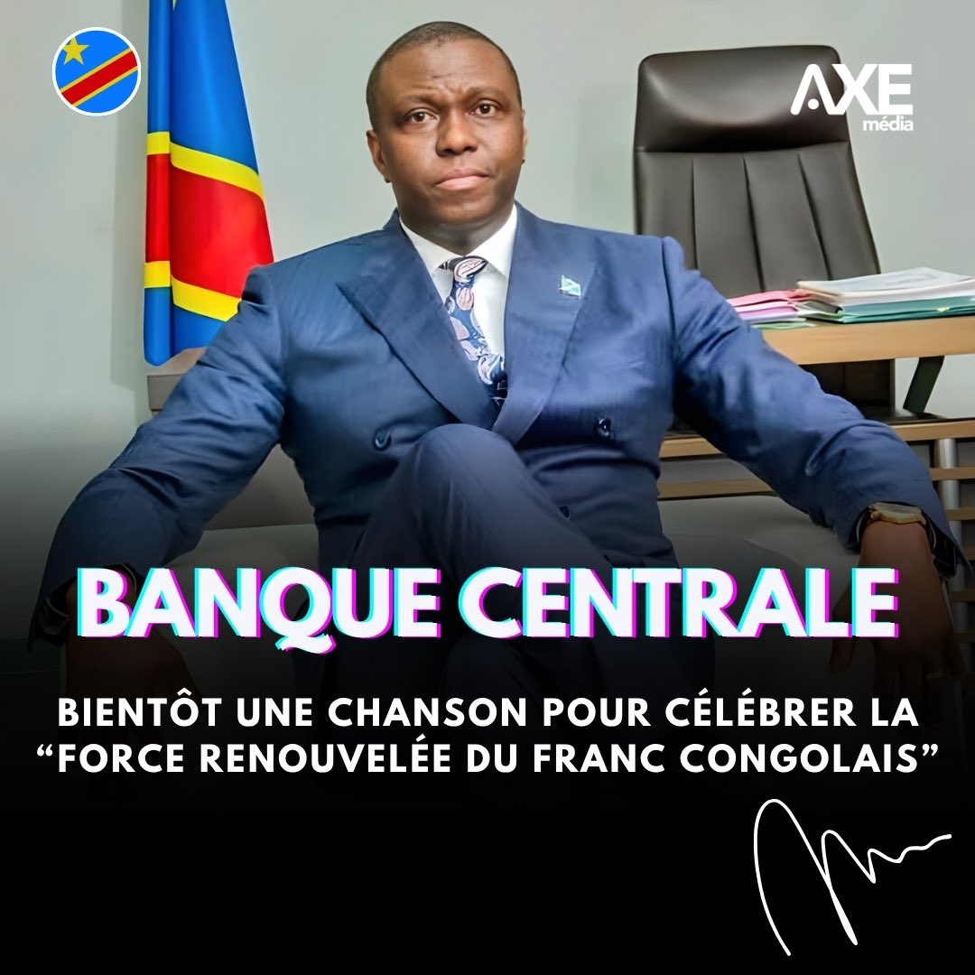 alainmwamba's tweet image. La Banque centrale s’apprête à lancer une campagne pour célébrer la force du franc congolais. Une chanson réunira plusieurs artistes autour du titre « Franc congolais nkolo mabele ». L’œuvre est arrangée par le grand Souzy Kasseya.
#AXEmedia 🇨🇩