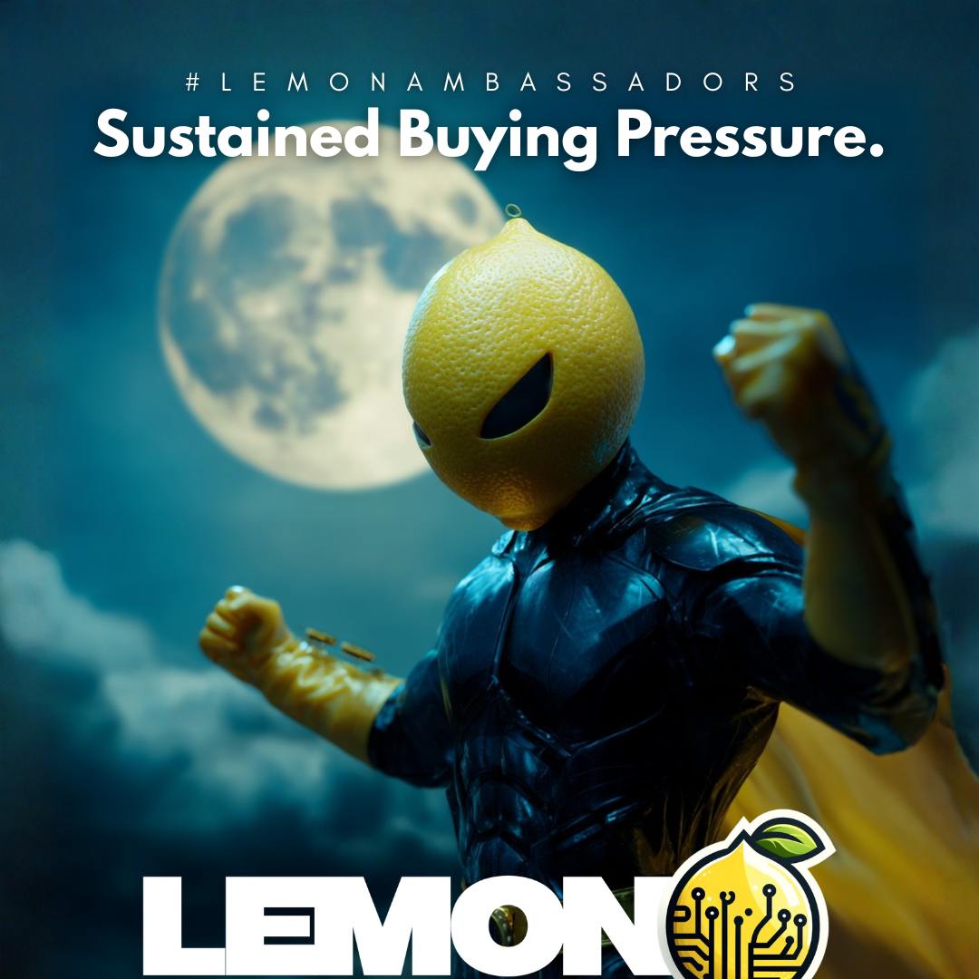 Every Ambassador creates sustained buying pressure on LEMX.
More long-term holders = healthier charts = stronger trust in the ecosystem.
This is value created for everyone, not just for Ambassadors.
#BuyingPressure #LemonEconomy
