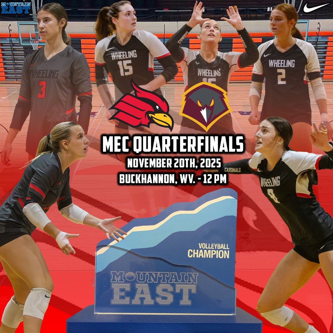 We are off to Buckhannon, West Virginia on a quest for a title 🏐🏐🏐

@Wheelingvb tips off their run in the 2025 MEC Tournament on Thursday in Quarterfinal action beginning at noon #GoCards