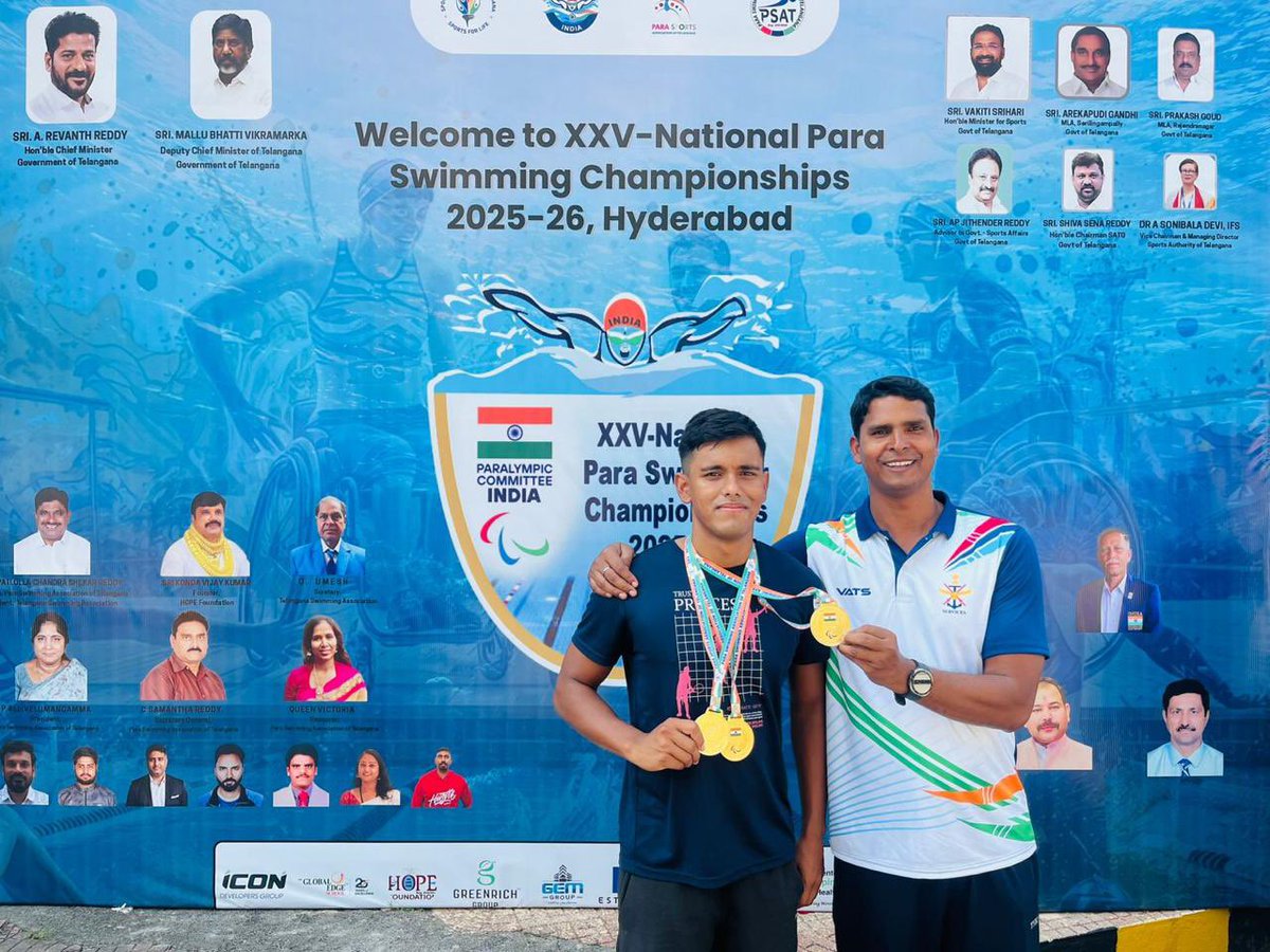 westerncomd_IA's tweet image. #StrongAndCapable
#LifeFullOfPride
#InServiceOfTheNation
#ParaSwimming

Hav Kapil, a #KhargaWarrior from Prachand Paanch, made the #IndianArmy proud by winning 3 Gold Medals at the 25th National Para Swimming Championship 2025-26, at Hyderabad, including a New National Record in…
