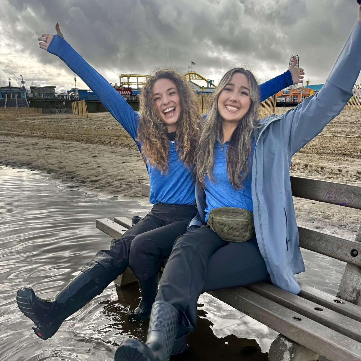 baynefroney's tweet photo. finally dried off after reporting on a very rainy Southern California 🌧️ 

covering an atmospheric river is no joke, but getting to work with the best team in the biz makes standing in the rain fun https://t.co/NkY87JQkMt