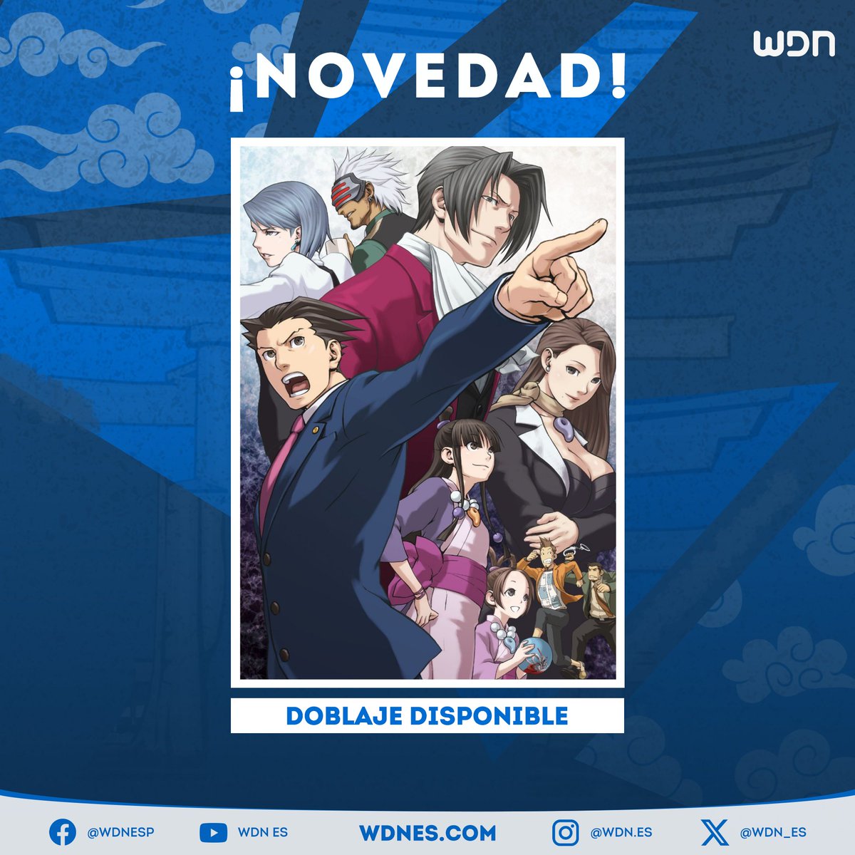 wdn_es's tweet image. 🎙️| Doblaje 
Ya puedes disfrutar el videojuego &quot;Phoenix Wright Ace Attorney Trilogy&quot; con un doblaje realizado en Argentina bajo la dirección de Nicolás Calderón. 
#AceAttorney #Doblaje #Gaming