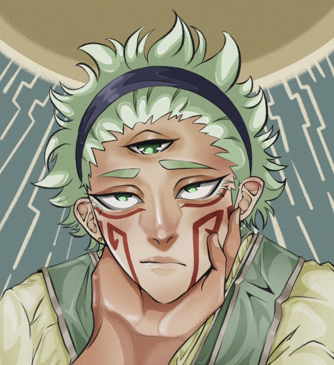 burialbuggie's tweet image. I drew him without his bandage because it looked like a ravioli 🥲 #modulo #jjk #maru