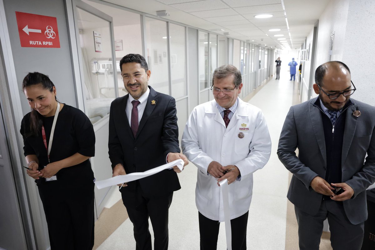 ISSSTE_mx's tweet image. 😉 El director general, @martibatres, encabezó la reinauguración de los pisos 5 y 6 del Hospital Regional “Gral. Ignacio Zaragoza”, un encuentro que reafirma el compromiso del #ISSSTE con la salud, la dignidad y el bienestar de nuestra derechohabiencia. 🏥✨

👏 Se reconoció la…