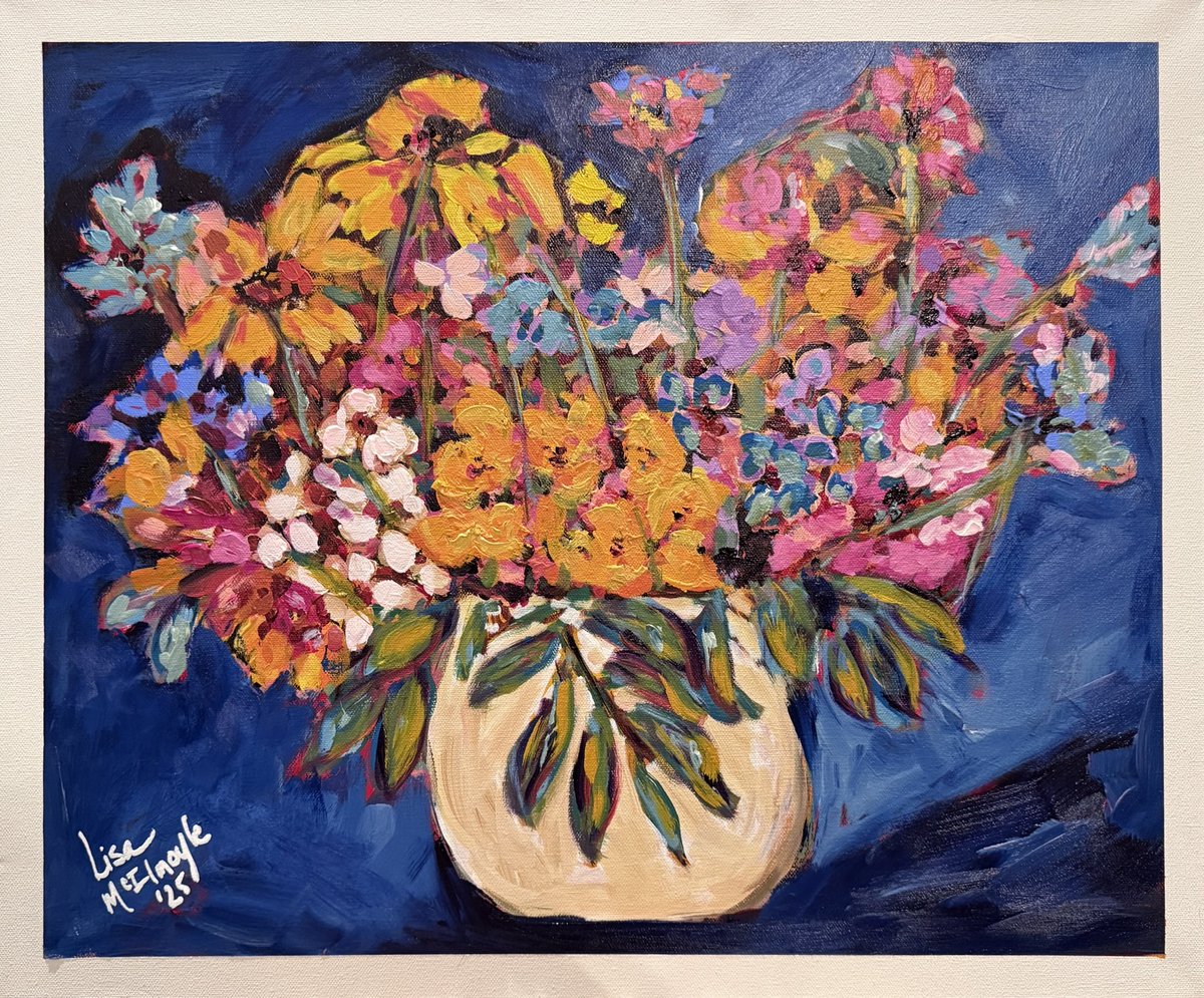 LisaMcilmoyle1's tweet image. “Feeling Happy”
Acrylic on Canvas 🎨 
20x24 inches 
#art #acrylic #paintings #artwork #colournourishment 
#colourcrush #flowers