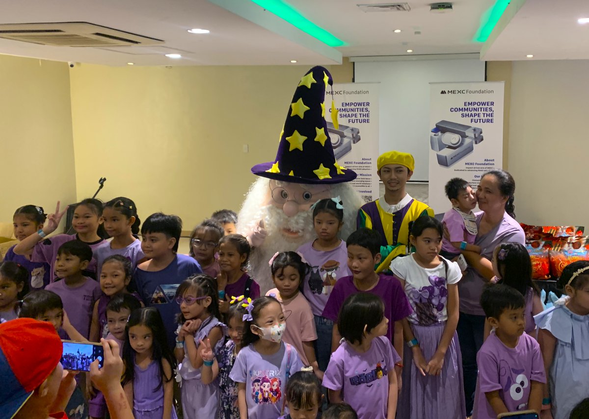 The wizard himself stopped by! 🧙

A magical thank you to Eldar the Wizard and Enchanted Kingdom, the first and only world-class theme park in the Philippines, for helping #MEXCFoundation bring so much wonder and laughter to our Little Brave Warriors.

<a href="/MEXC_Official/">MEXC</a> #Crypto4Good