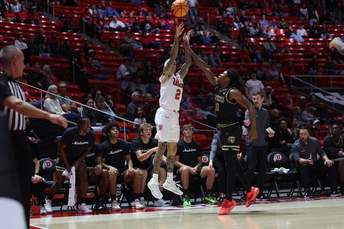 Per <a href="/StatsPerform/">Stats Perform</a>, <a href="/terrencetbrown/">Terrence Brown</a> is now the 4th Ute this century to score at least 100pts in the first 5 games of a season. 

2024-25: Gabe Madsen (104pts)
2019-20: Timmy Allen (102pts)
2015-16: Jakob Poeltl (104pts)

#GoUtes