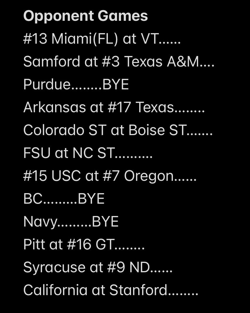 hockeydude8487's tweet photo. Look ahead to Week 13 with the current CFP rankings
#GoIrish โ๏ธโ๏ธโ๏ธ #beatCuse https://t.co/gjcrkHSOzm