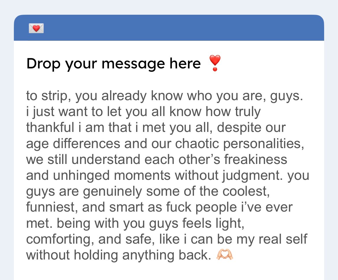 FOHAFW's tweet photo. [💌] to: strip https://t.co/OTMHdvXWJn