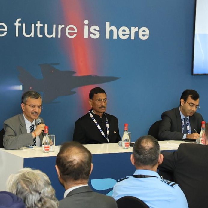 prodefencejammu's tweet image. Raksha Rajya Mantri Shri @SethSanjayMP, during his visit to the UAE, chaired an Industry Roundtable in Dubai on ‘Defence Technology Collaboration and Manufacturing in India’ with the participation of 50 global and Indian companies. He highlighted India’s growing defence…