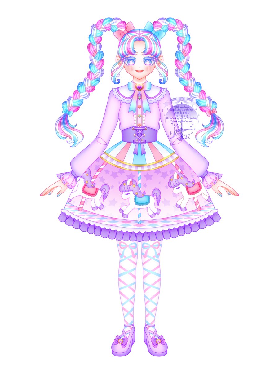 メリーゴーランドちゃん🎠💓
#oc #創作