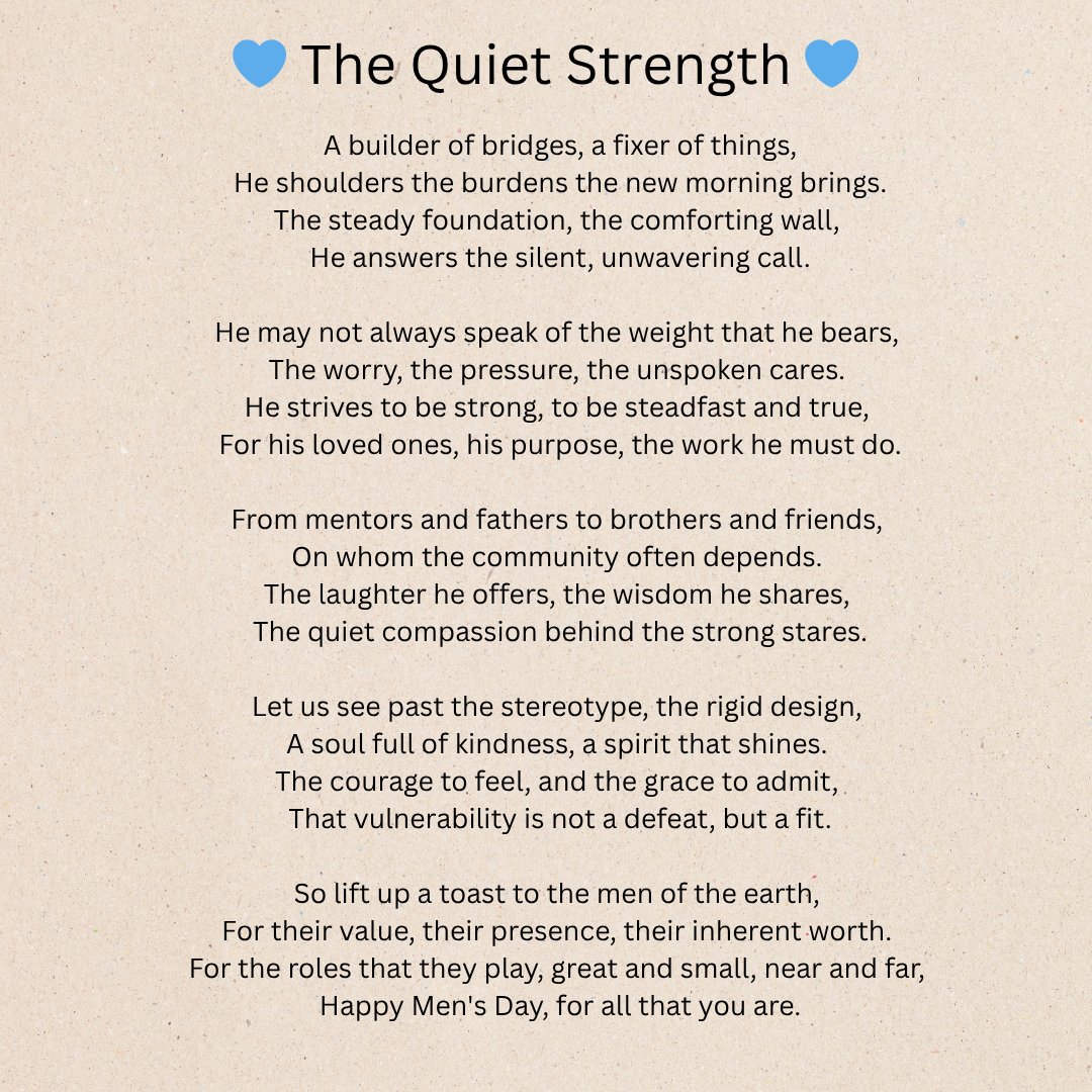 haxxorstud_SIFF's tweet image. Today, we celebrate the quiet strength, resilience, and invaluable contributions of men around the world.
#InternationalMensDay #MensDay2025 #TheQuietStrength #MenMatters