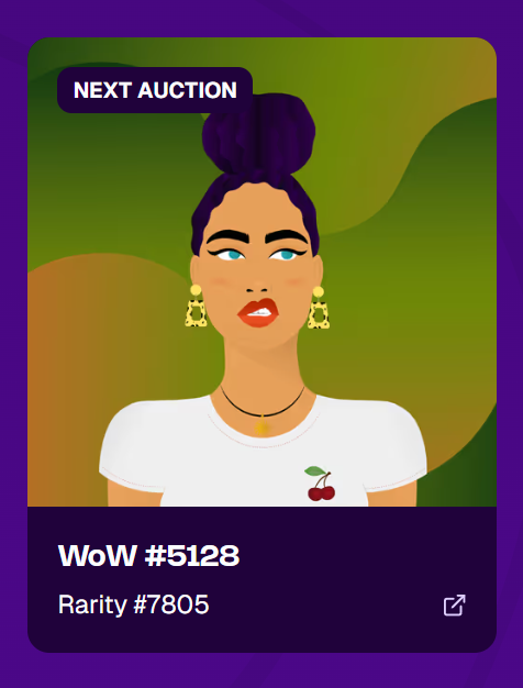 worldofwomenxyz's tweet image. The Reward Machine is officially humming.

Dutch auction starts Wednesday, 5pm PST/8pmEST

What is a Dutch Auction? 
The price starts high and drops over time. 
The first person to hit &quot;snag this WoW&quot; at the price they like instantly wins the WoW NFT, burns the $WOWSTR, and keeps…