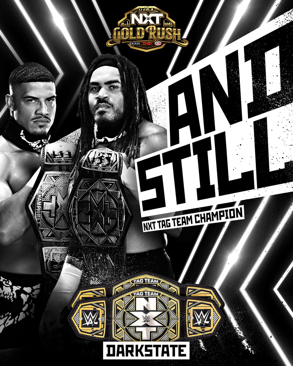 WWENXT's tweet image. No one is safe. 😤

DarkState stands tall to remain the #WWENXT Tag Team Champion! 

#AndStill #NXTGoldRush