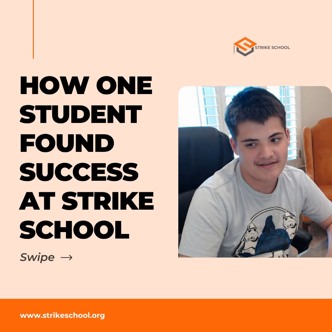 Strike_School's tweet image. Not every school environment gives students the chance to shine.

See how a supportive online environment can change everything at strikeschool.org 

#YourChildYourChoice  #onlineschool #virtuallearning #homeschooling #k12education #flexiblelearning #remoteschool