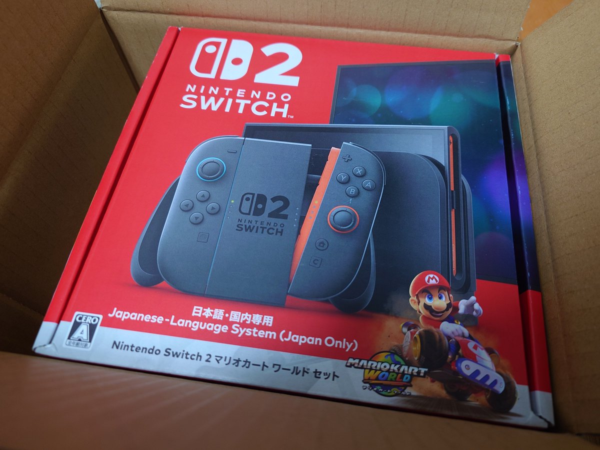 cuko_mmd's tweet image. アリエクでSwitch2定価より安く売ってたから即ポチったら本物届いたw