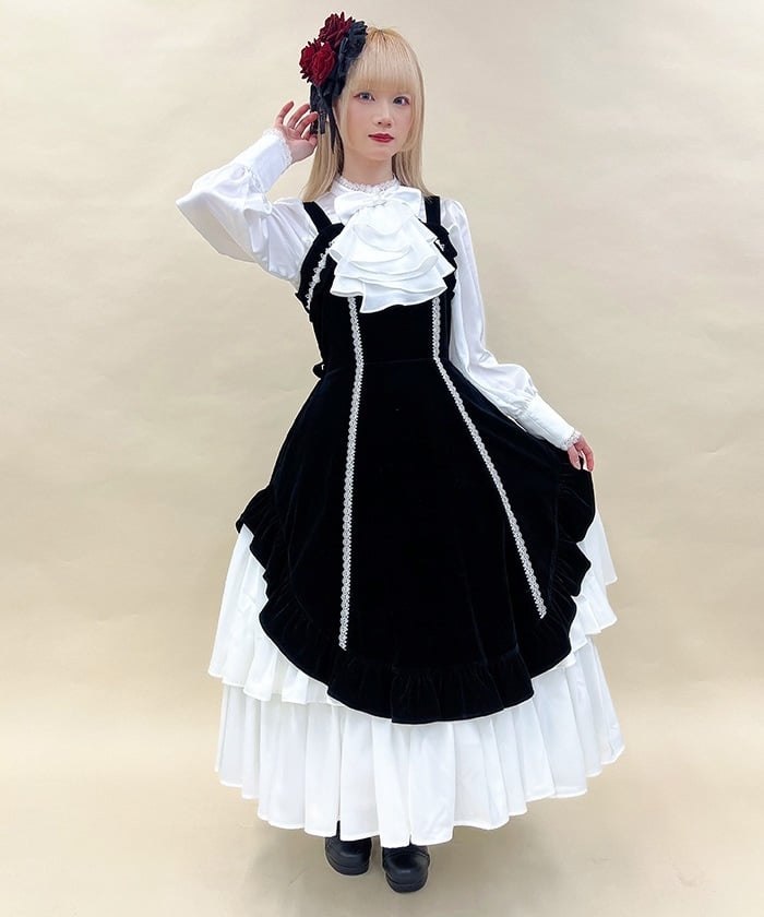 Chalmiere NEWS】 『ウィンタージャンパースカート(黒・ピンク)』受注