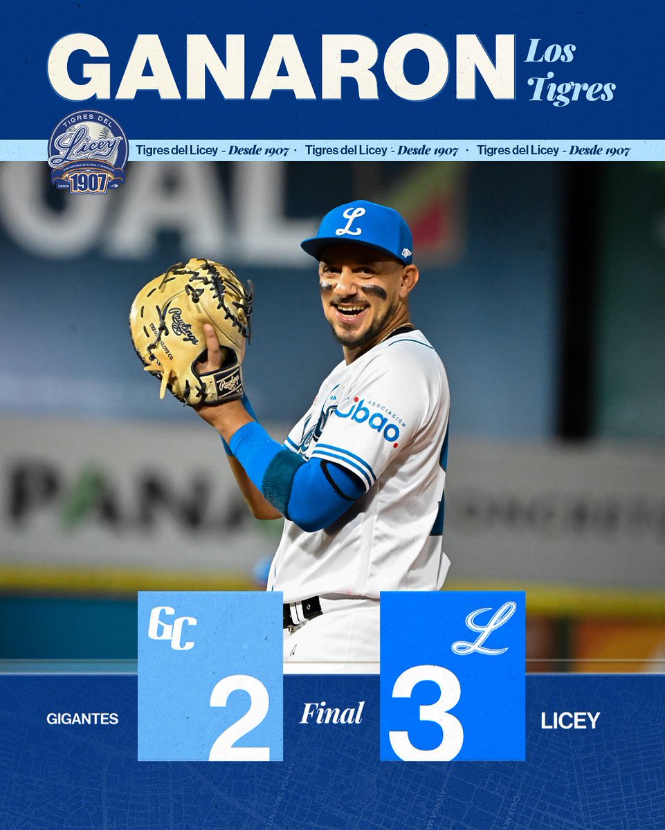TigresdelLicey's tweet image. Sacamos uno bueno en casa! 😎💙

#LiceyCampeon 👑