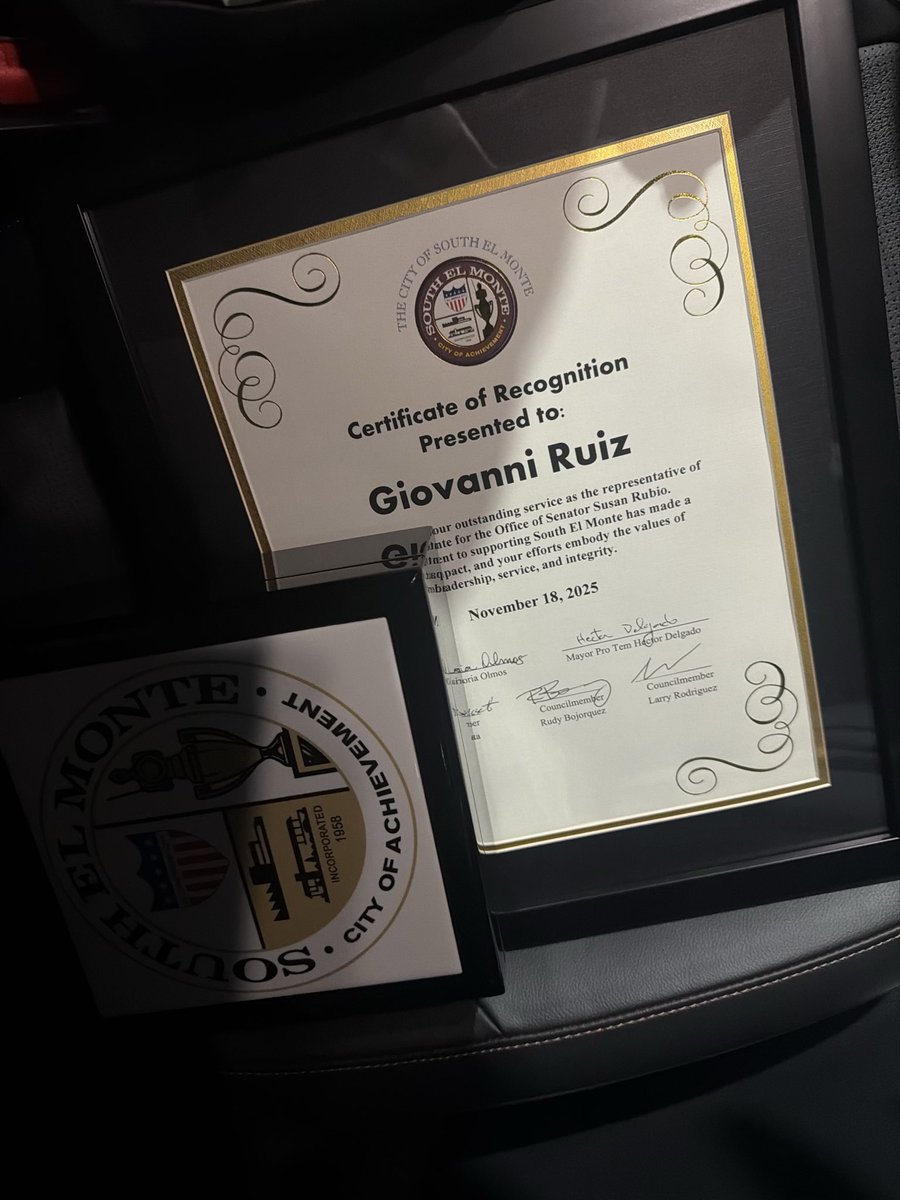 Proud of my brother for being honored by the South El Monte City Council! 🇺🇸 We are honored  to serve this country with integrity, honor, and pride. 🙌✨ <a href="/SenateDems/">Senate Democrats</a> <a href="/casendems/">California Senate Democrats</a> #CALeg