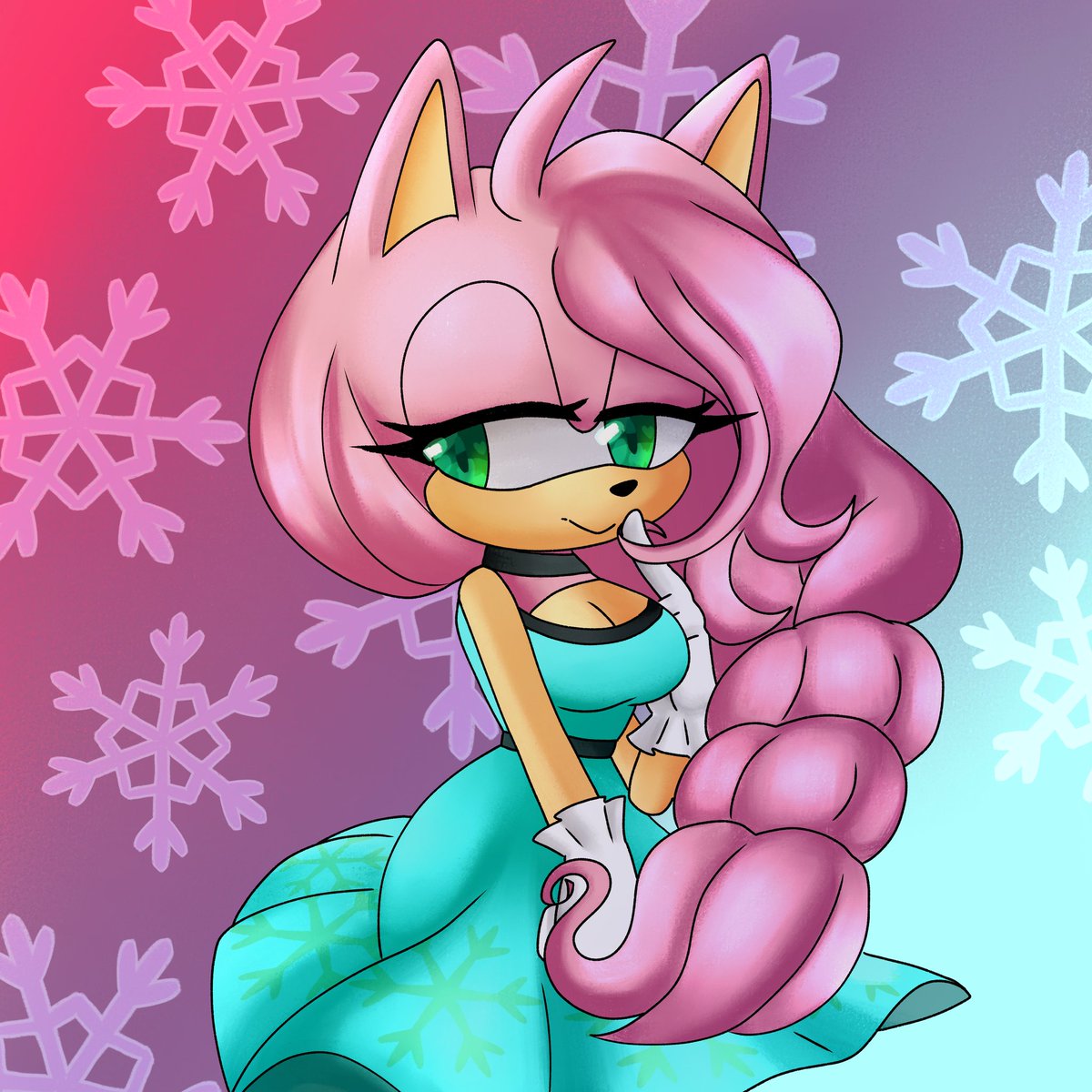 I wanted to do it too 🩷

#amyrosefanart #amyrose #SonicTheHedgehog