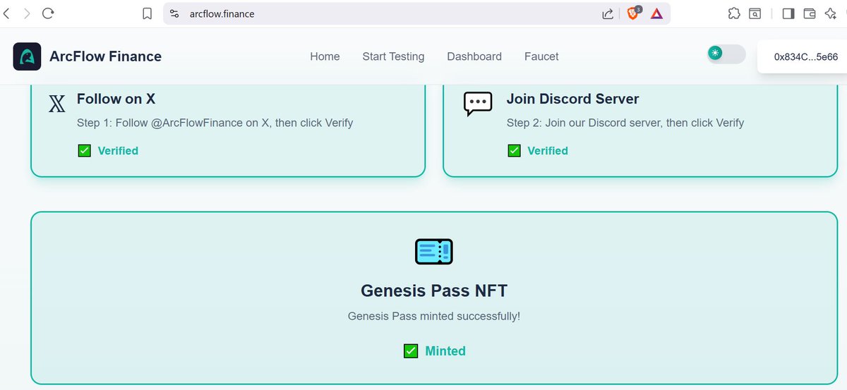 CryptoNovaHQ2's tweet image. @ArcFlowFinance  not official nft!
still minting as maybe its crucial
#Blockchain #CryptoCommunity #Web3Community