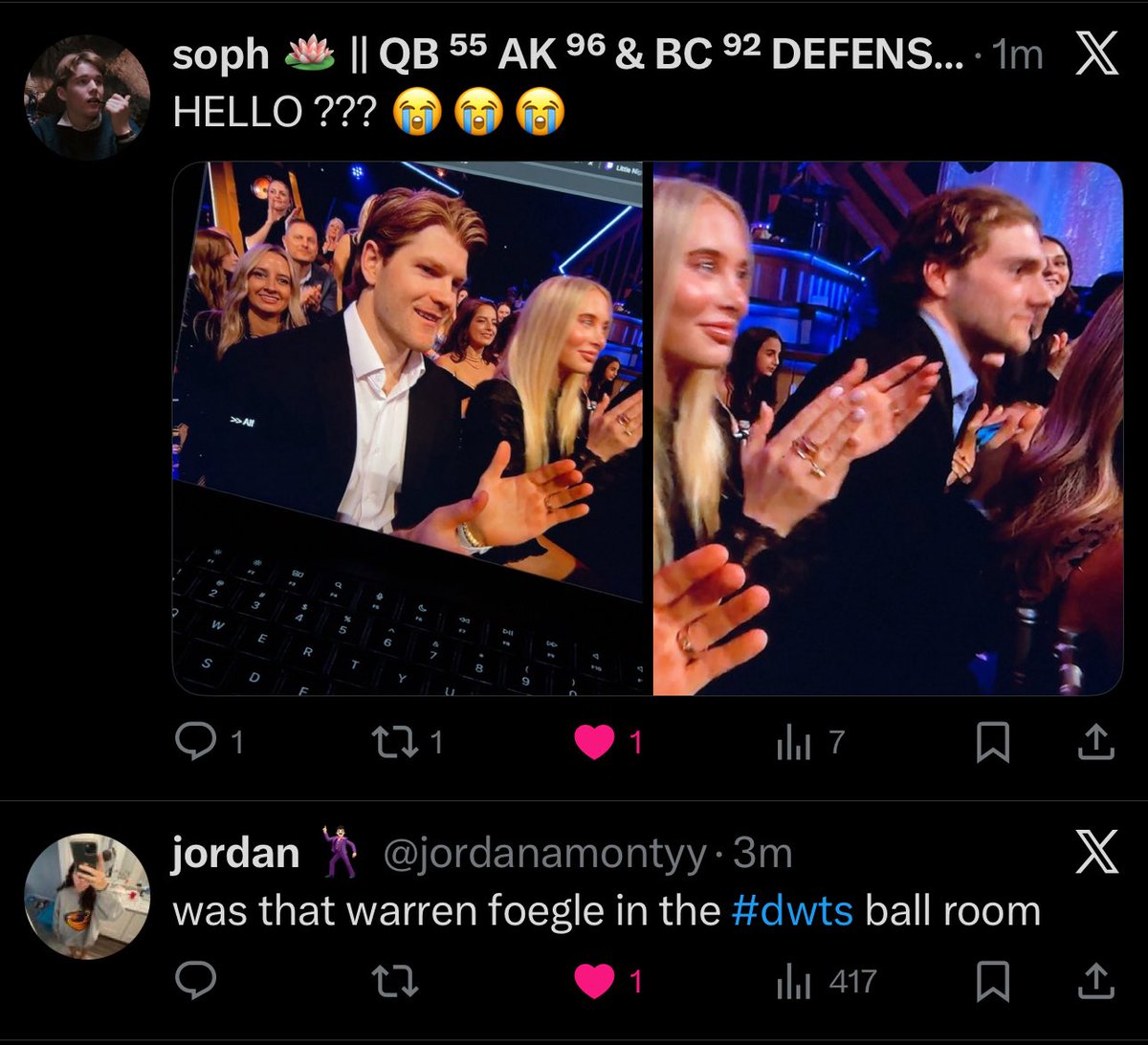 i love when the timeline does this 😭😭😭