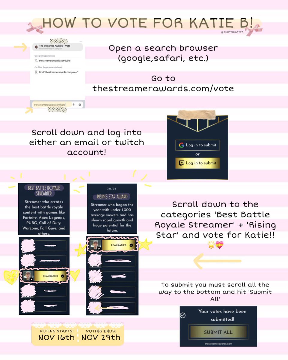 while we’re out here voting, vote katie b for rising star &amp; battle royale streamer 😭🤪 lmao #dwts