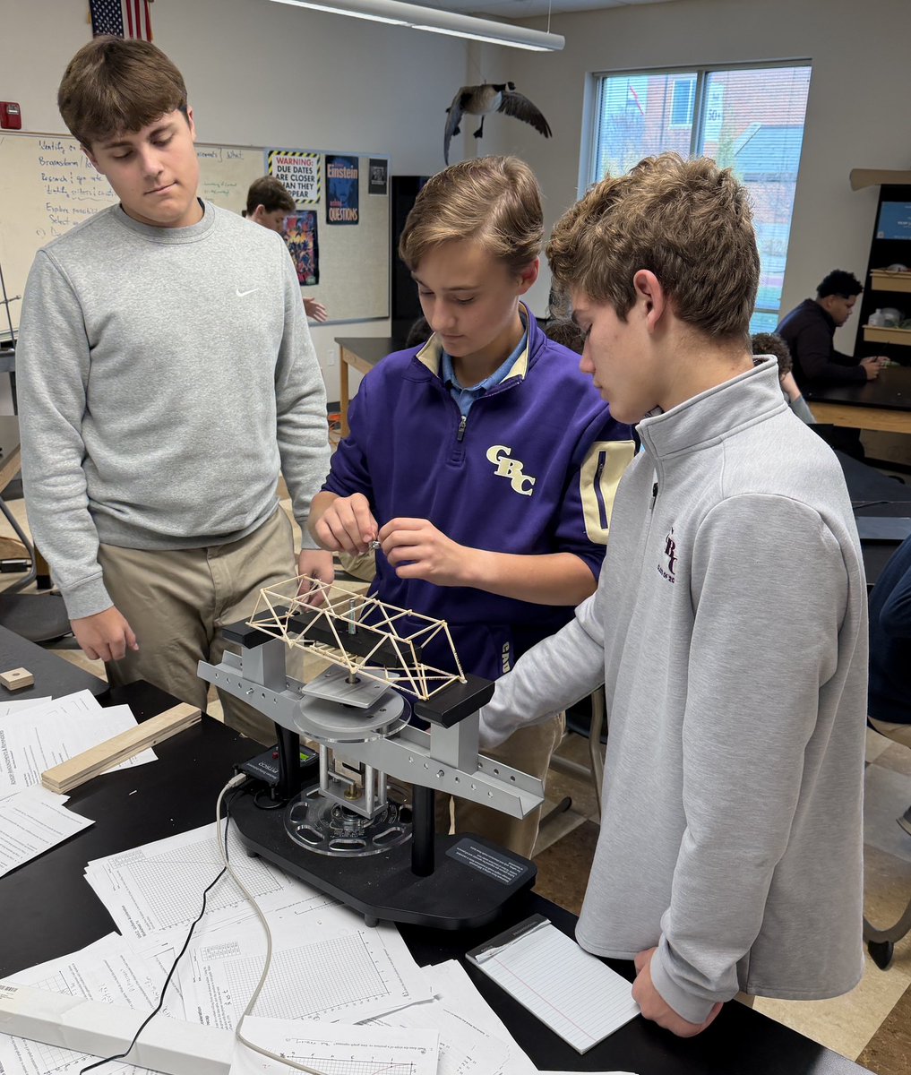 CBC_STEM's tweet image. Bridge testing day in Principles of Engineering!  Waterfall development model… early decisions have the biggest impact!!