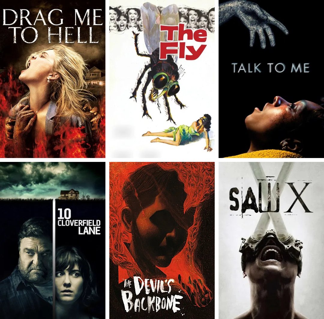 HorrorCarnival's tweet image. Out of these six, which movie do you like most?