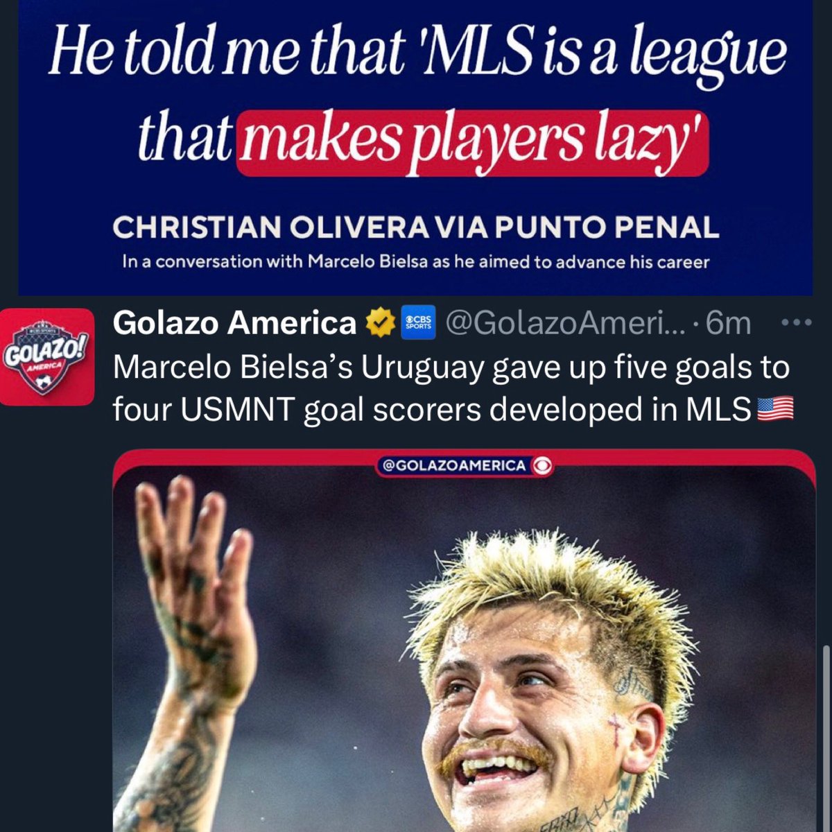 Life comes at you fast. #USMNT
